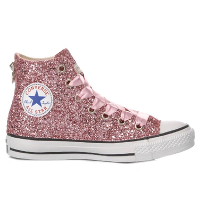 Shop Converse Women's Pink Fabric Hi Top Sneakers