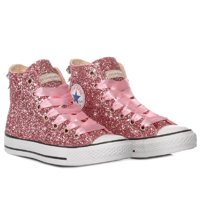 Shop Converse Women's Pink Fabric Hi Top Sneakers