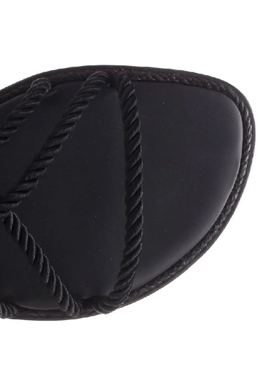 Shop Ann Demeulemeester Women's Black Leather Sandals