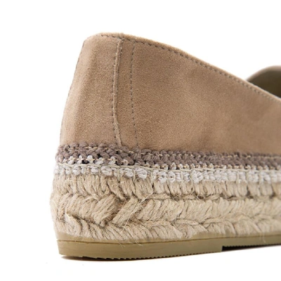 Shop Vidorreta Women's Beige Leather Espadrilles