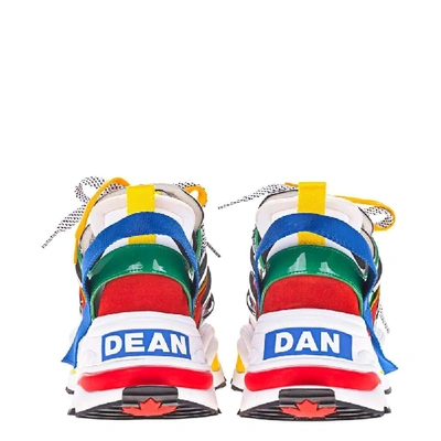 Shop Dsquared2 Multicolor Leather Sneakers