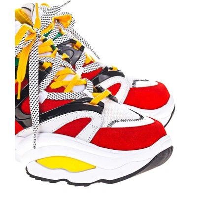 Shop Dsquared2 Multicolor Leather Sneakers