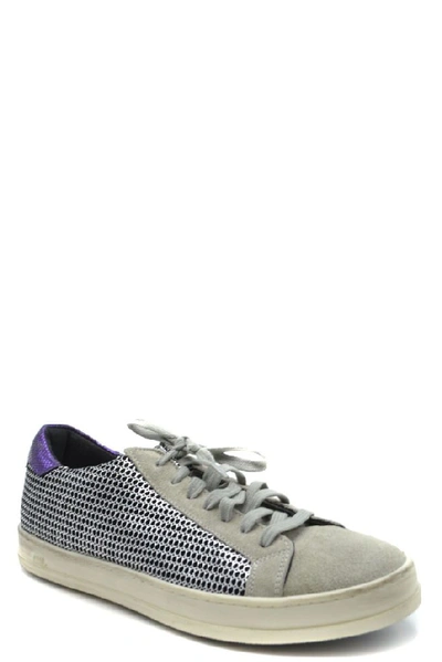 Shop P448 Women's Grey Leather Sneakers