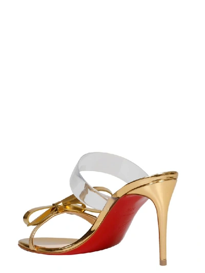 Shop Christian Louboutin Gold Sandals