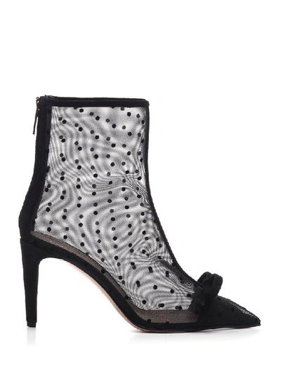 Shop Red Valentino Black Ankle Boots