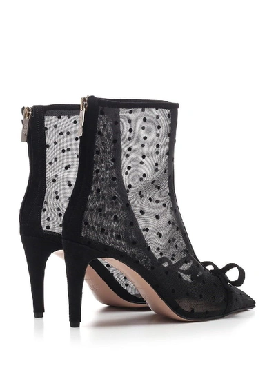 Shop Red Valentino Black Ankle Boots