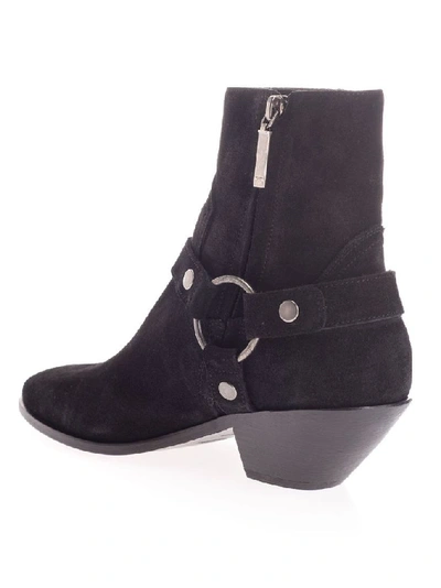 Shop Saint Laurent Black Ankle Boots