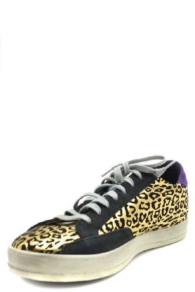 Shop P448 Women's Gold Leather Sneakers