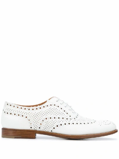 Shop Church's Women's White Leather Lace-up Shoes