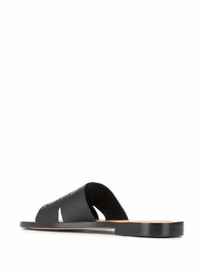 Shop Loewe Black Sandals