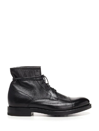 Shop Henderson Baracco Men's Black Leather Ankle Boots