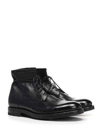 Shop Henderson Baracco Men's Black Leather Ankle Boots