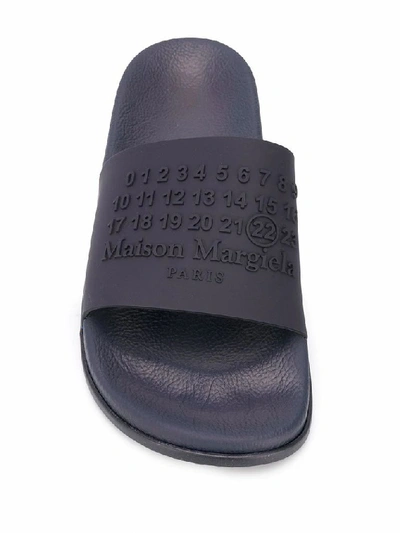 Shop Maison Margiela Men's Blue Pvc Sandals