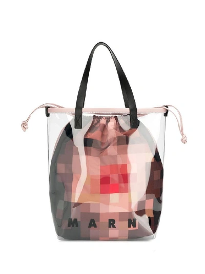 Shop Marni Pink Pvc Handbag