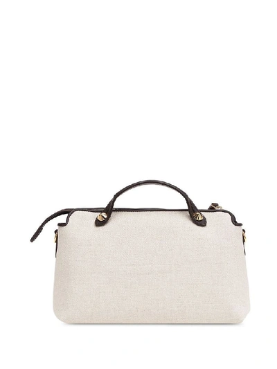 Shop Fendi Women's White Cotton Handbag