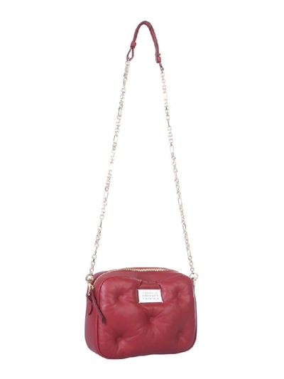 Shop Maison Margiela Women's Red Leather Shoulder Bag