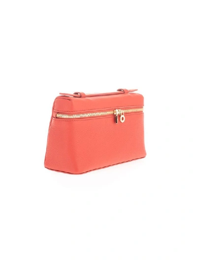 Shop Loro Piana Women's Orange Leather Handbag
