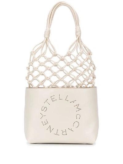 Shop Stella Mccartney Women's White Polyurethane Handbag