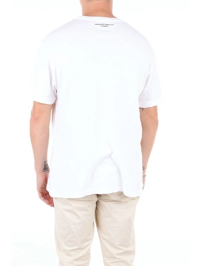 Shop Katharine Hamnett London Men's White Cotton T-shirt