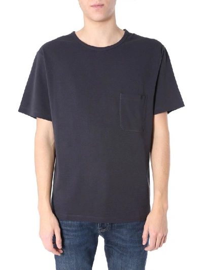 Shop Lemaire Men's Grey Cotton T-shirt