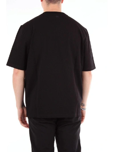 Shop Ami Alexandre Mattiussi Men's Black Cotton T-shirt