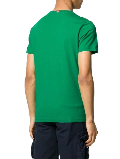 Shop Mc2 Saint Barth Men's Green Cotton T-shirt