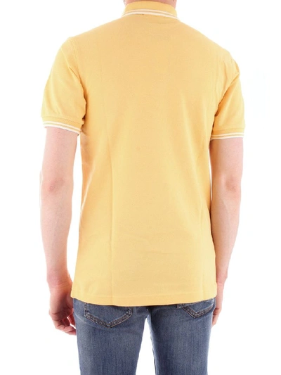 Shop Fred Perry Yellow Cotton Polo Shirt