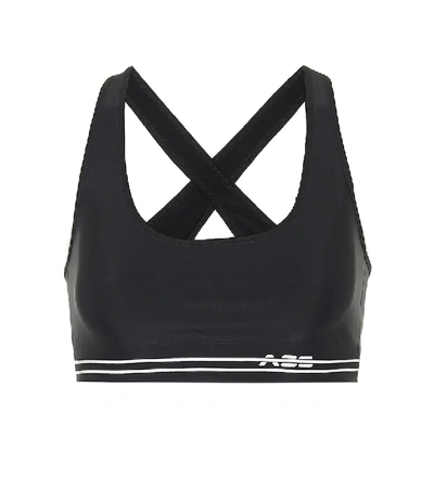 Shop Adam Selman Sport Cross-back Sports Bra In Black