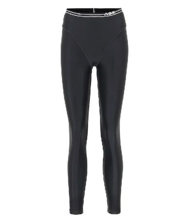 Shop Adam Selman Sport French Cut Leggings In Black