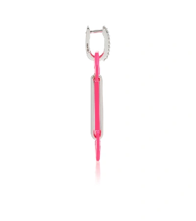 Shop Eéra Eéra Chiara 18kt Gold And Diamond Single Earring In Pink