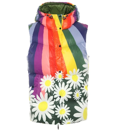 Shop Moncler Genius 8 Moncler Richard Quinn Raquel Down Vest In Multicoloured