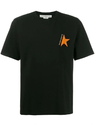 Shop Golden Goose Men's Black Cotton T-shirt