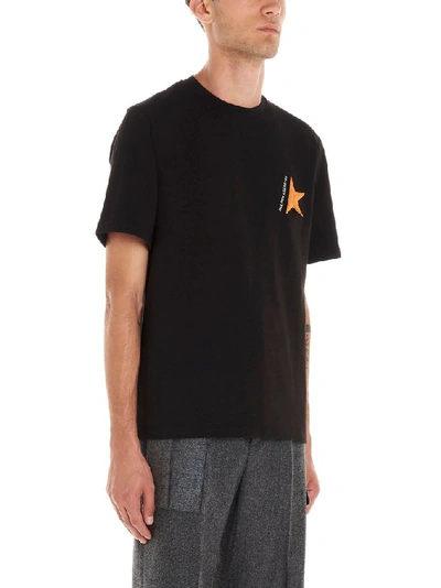 Shop Golden Goose Men's Black Cotton T-shirt