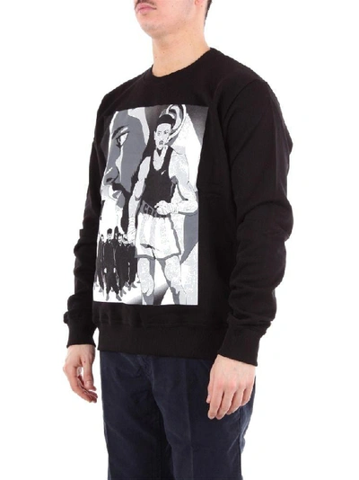 Shop Ih Nom Uh Nit Men's Black Cotton Sweatshirt