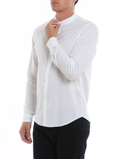 Shop Dondup Men's White Cotton Shirt