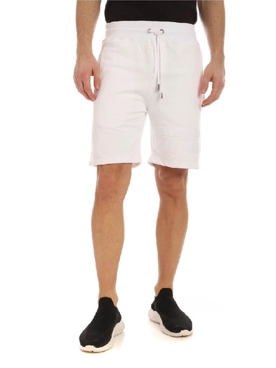 Shop Gcds Men's White Cotton Shorts