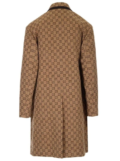 Shop Gucci Men's Brown Wool Coat