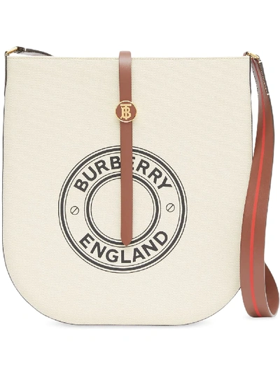 Shop Burberry Anne Shoulder Bag In White