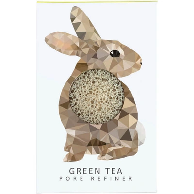 Shop The Konjac Sponge Company Woodland Rabbit Pure Konjac Mini Pore Refiner - Green Tea 12g