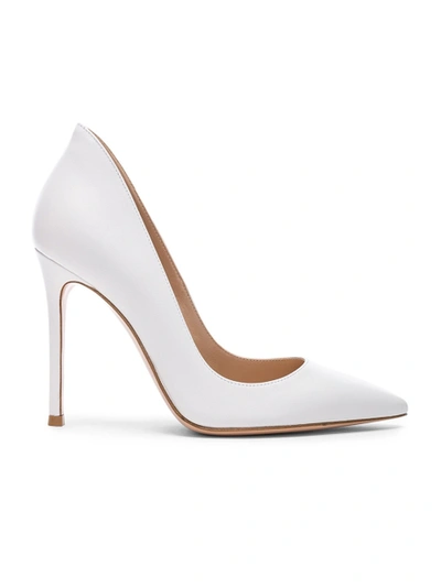 Shop Gianvito Rossi White Nappa Pumps