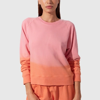 Shop Splits59 Tilda Sweatshirt In Pink/nectarine Dip Dye
