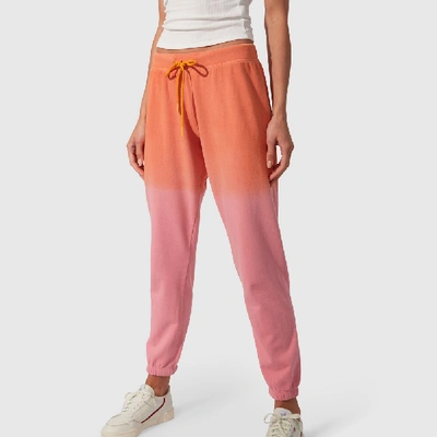 Shop Splits59 Charlie Sweatpants In Pink/nectarine Dip Dye