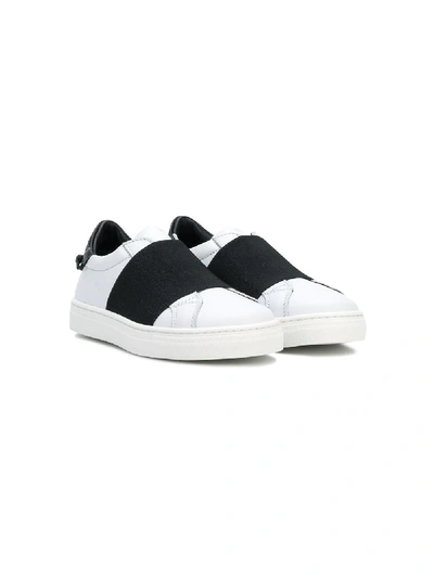 Shop Givenchy Contrast Low-top Sneakers In White