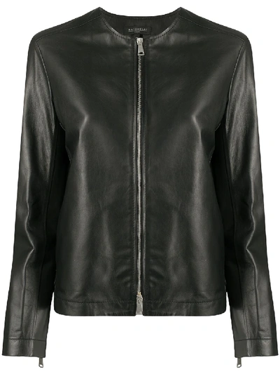 Shop Antonelli Holly Leather Jacket In Black