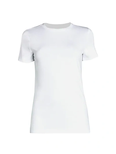 Shop Saks Fifth Avenue Essential-fit Crewneck Tee In White