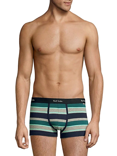 Shop Paul Smith Stripe Boxer Briefs In Grey