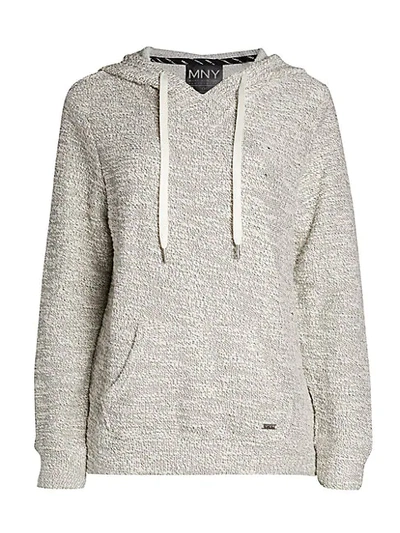 Shop Marc New York Terry Hoodie In Ivory