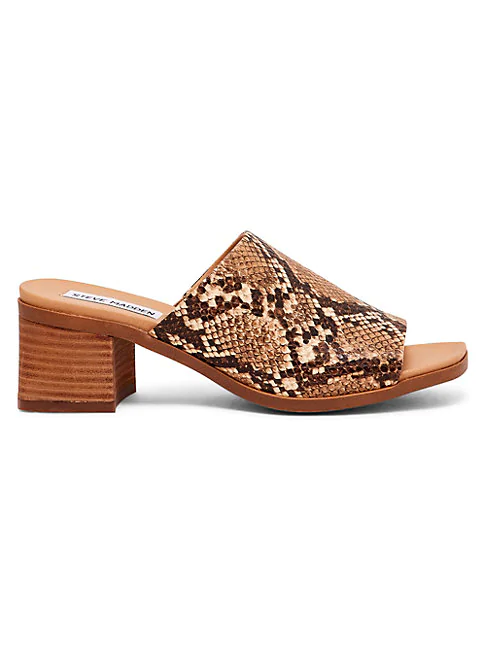 steve madden snake print mules