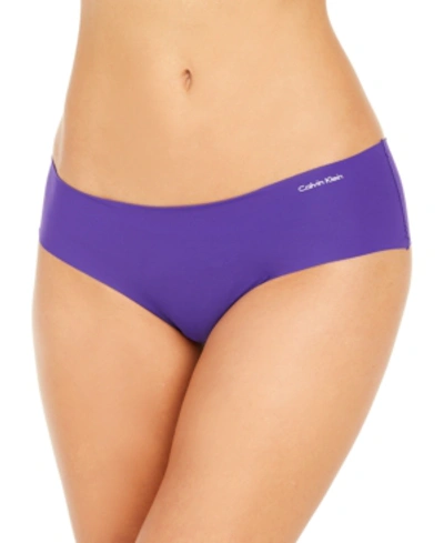 Shop Calvin Klein Invisibles Hipster Underwear D3429 In Rich Violet