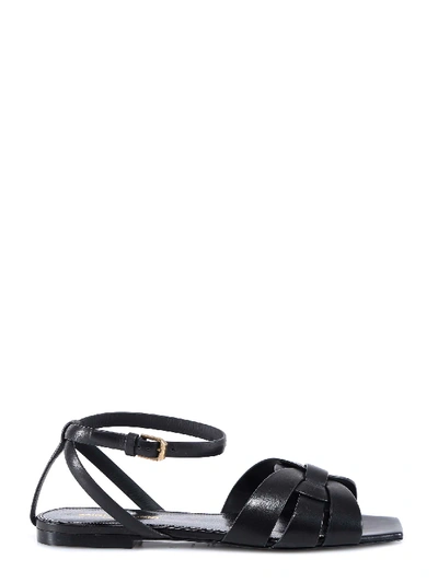 Shop Saint Laurent Sandals In Black